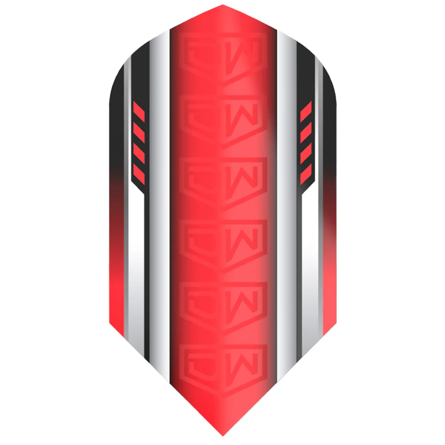 10-1021_1 Dart World Dart Flights - Red Slim (3 sets) - Image 1