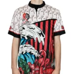 Magic Wear Pink Ladies Dart League Flamingo Jersey
