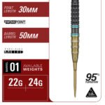 Target Mikuru Suzuki The Miracle G7.5 Swiss Point Steel Tip Darts - 22gm - Image 4