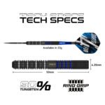 Red Dragon David Williams V1 Steel Tip Darts - 23gm - Image 4
