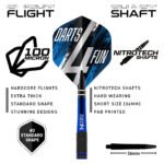 Red Dragon David Williams V1 Steel Tip Darts - 23gm - Image 5
