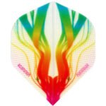 Pentathlon Dart Flights - Standard Clear With Rainbow