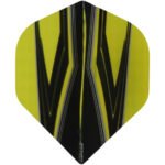 Pentathlon 100 Micron Dart Flights - Standard Black And Yellow