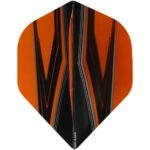 Pentathlon 100 Micron Dart Flights - Standard Black And Orange