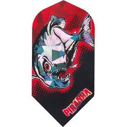 10-3845_72c91be7-60d3-4d8d-aeab-f9aae7bcc383.jpg Dart World 2d Glitter Dart Flights - Slim Piranha - Image 1