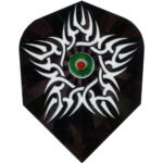 Dart World 2d Glitter Dart Flights - Shape Black Celtic Star
