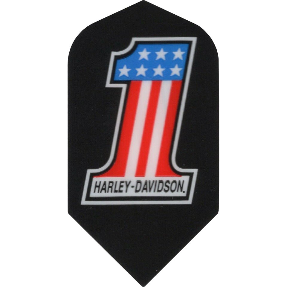 10-6352_20Harley-Davidson_20Dart_20Flights_20-_20Slim_201_20with_20Flag_71e603a6-471d-4fd9-8c4d-e693d7b67781.jpg Harley-Davidson Dart Flights - Slim 1 with Flag - Image 1