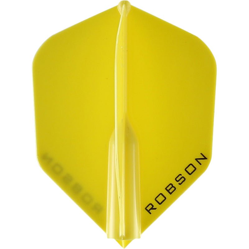 11-8104.jpg Robson Plus Dart Flights - Shape Yellow - Image 1