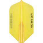 Robson Plus Dart Flights - Slim Yellow
