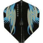 Robson Plus Dart Flights - Standard Black Argo