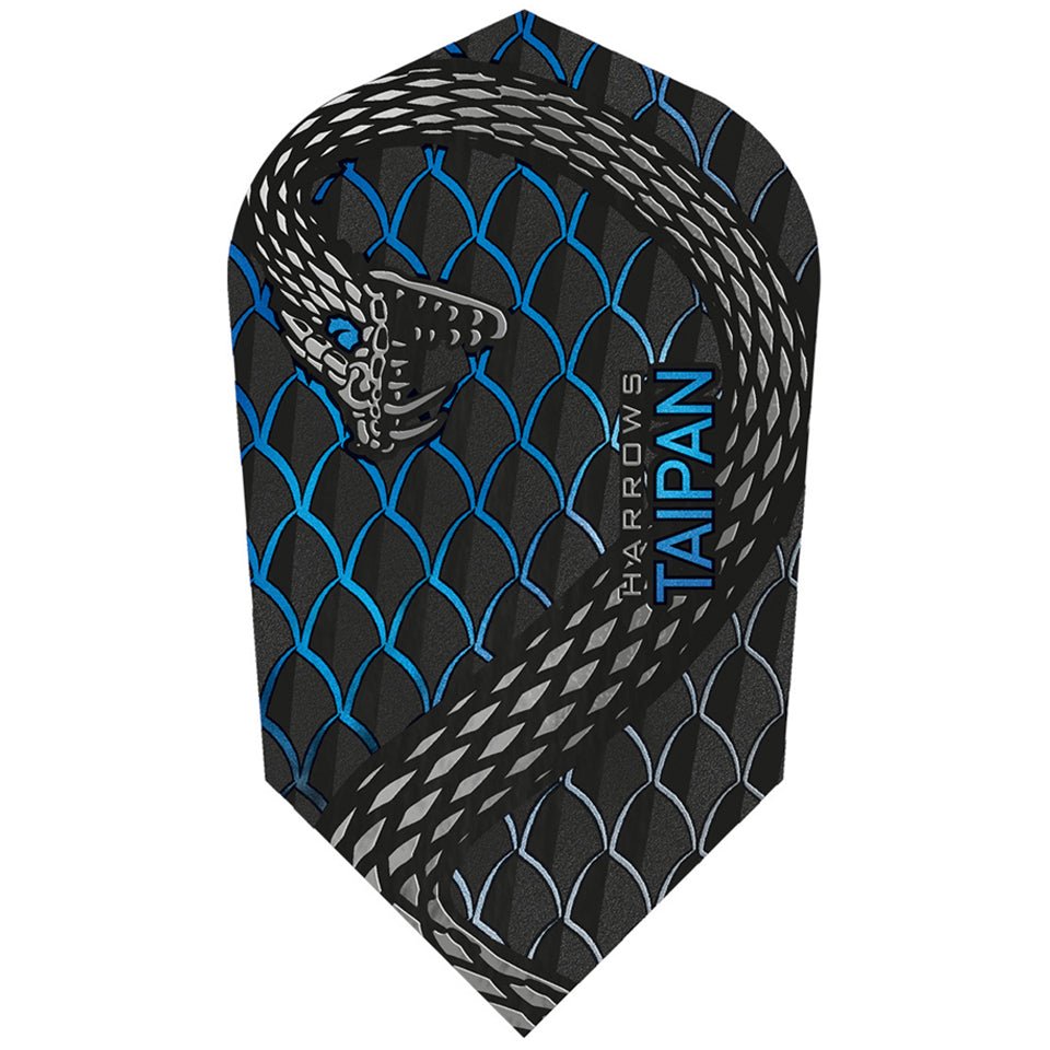 12-009.jpg Harrows Taipan Dart Flights - Slim Blue - Image 1
