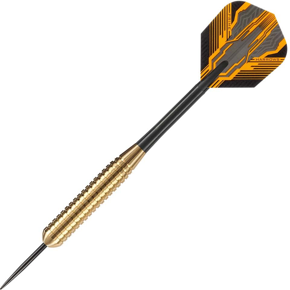 12-05659-26.jpg Harrows Club Brass Ringed Steel Tip Darts - 26gm - Image 1