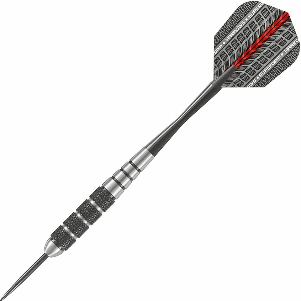 12-09176-22.jpg Harrows Black Jack Steel Tip Darts - 22gm - Image 1