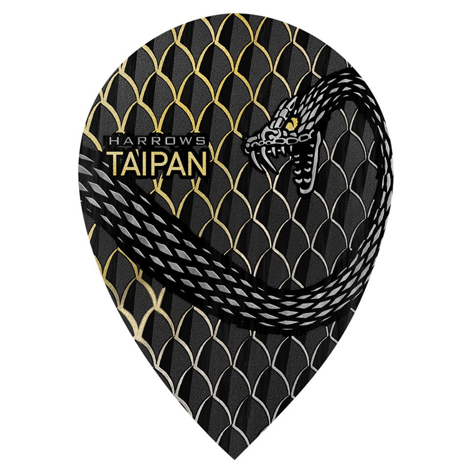 12-3409.jpg Harrows Taipan Dart Flights - Pear Gold - Image 1