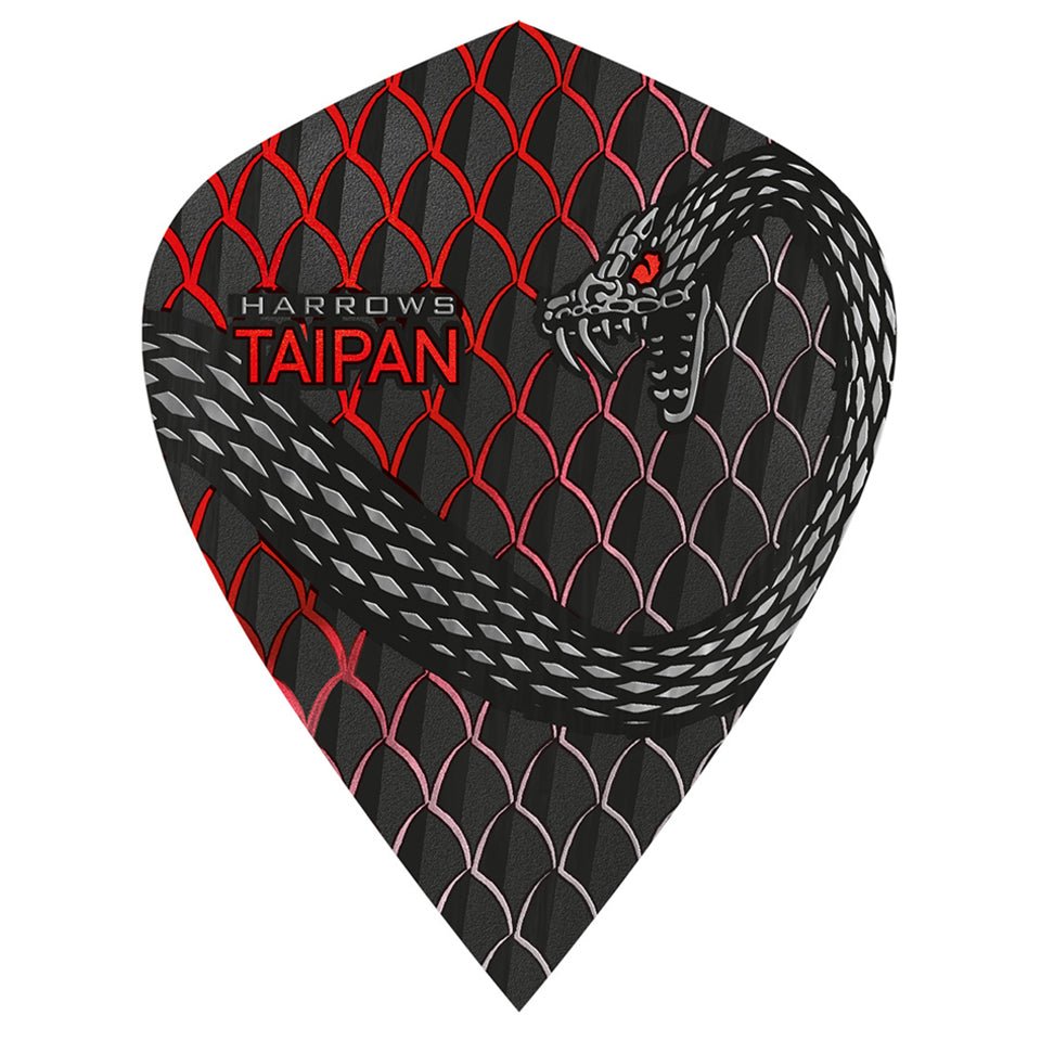 12-3415.jpg Harrows Taipan Dart Flights - Kite Red - Image 1