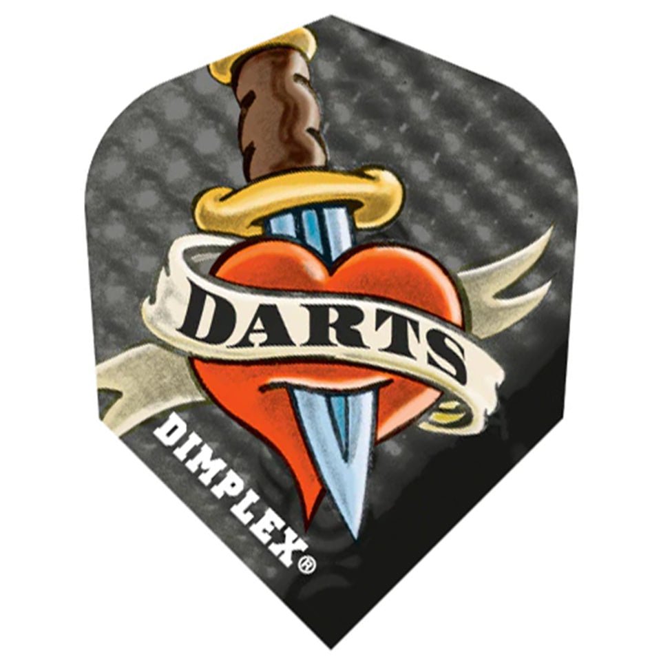 12-4027.jpg Harrows Dimplex Dagger and Heart Dart Flights - Shape - Image 1