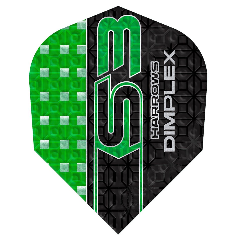 12-4199.jpg Harrows Dimplex S3 Dart Flights - Shape Green - Image 1