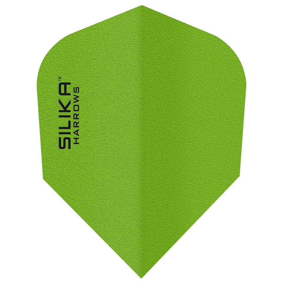 12-5132.jpg Harrows Silika Solid Tough Crystalline Coated Dart Flights - Shape Green - Image 1