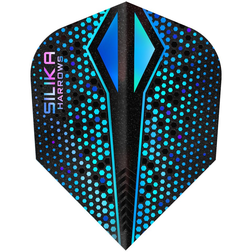 12-5139.jpg Harrows Silika Colorshift X Tough Crystalline Coated Dart Flights - Shape Blue - Image 1