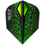 Harrows Silika Colorshift X Tough Crystalline Coated Dart Flights - Shape Green