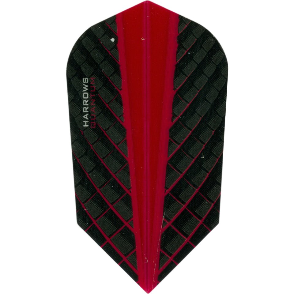 12-5670_20Quantum_20Black_20and_20Red_20Dart_20Flights_59407d2c-6db0-4d6c-b19c-af304ac2baeb.jpg Harrows Quantum Dart Flights - Slim Black & Red - Image 1