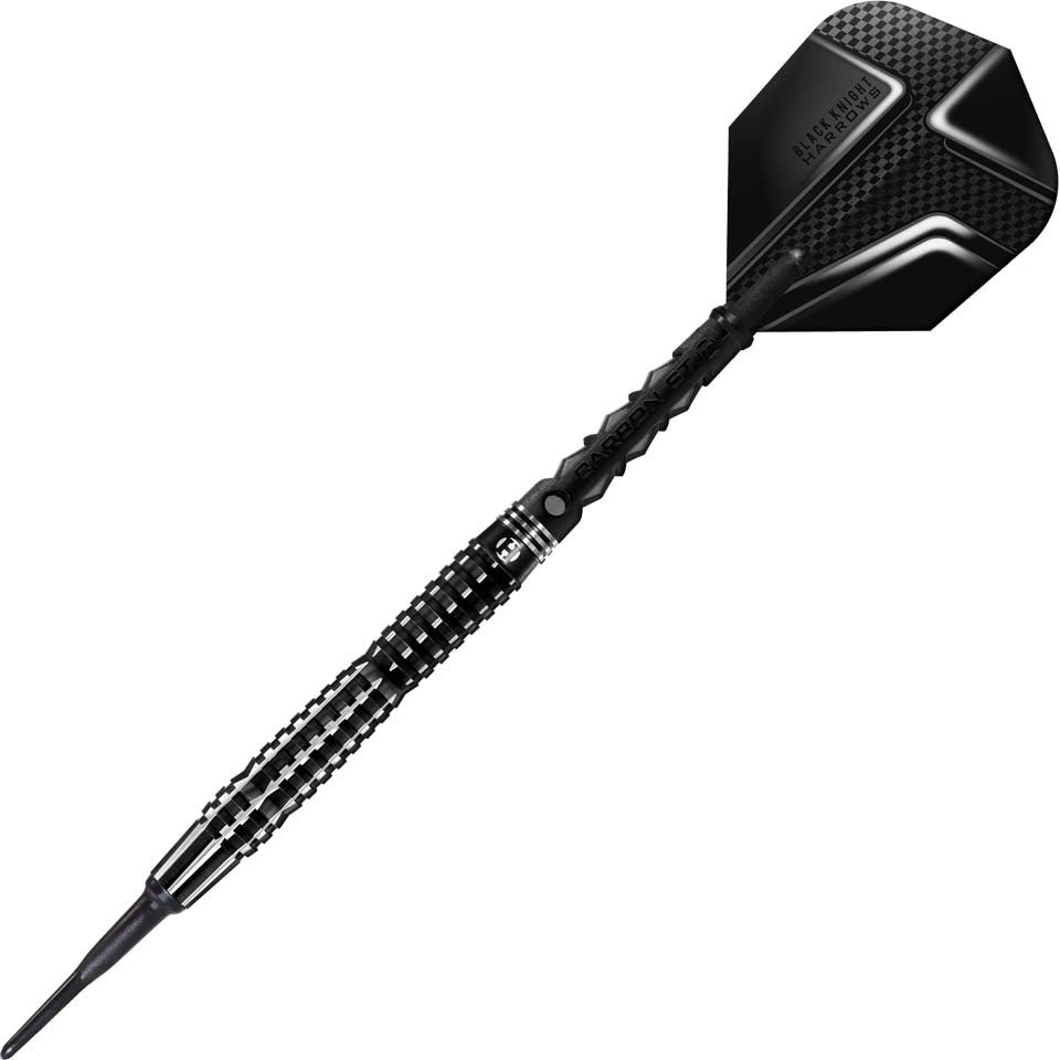 12-80360-18.jpg Harrows Black Knight Soft Tip Darts - 18gm - Image 1