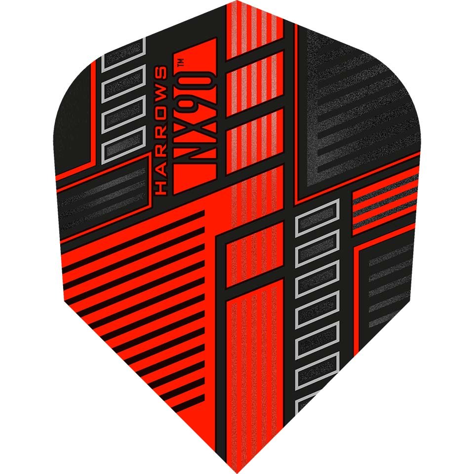 12-9102.jpg Harrows NX90 Dart Flights - Shape Red - Image 1