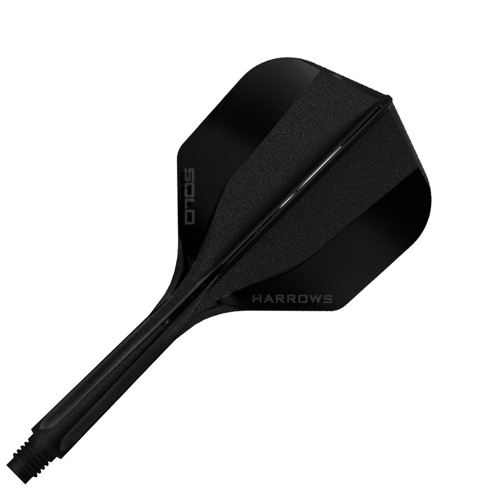 12-990010.jpg Harrows Solo Integrated Flight & Shaft System - No6 Midi Black - Image 1