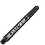 Target Pro Grip Nylon Dart Shafts - Intermediate Black (3 Sets)