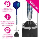Target Prime Series Mizu 03 Swiss Point Steel Tip Darts - 24gm - Image 7