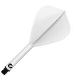 Shot Flight Deck Dart Flight & Shaft System - Kite Inbetween White