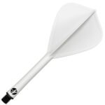 Shot Flight Deck Dart Flight & Shaft System - Kite Medium White