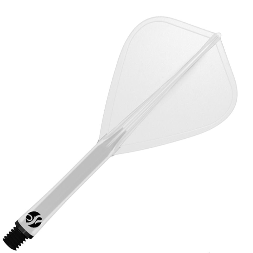 25-5474-i.jpg Shot Flight Deck Dart Flight & Shaft System - Kite Inbetween Clear - Image 1