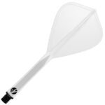 Shot Flight Deck Dart Flight & Shaft System - Kite Medium Clear