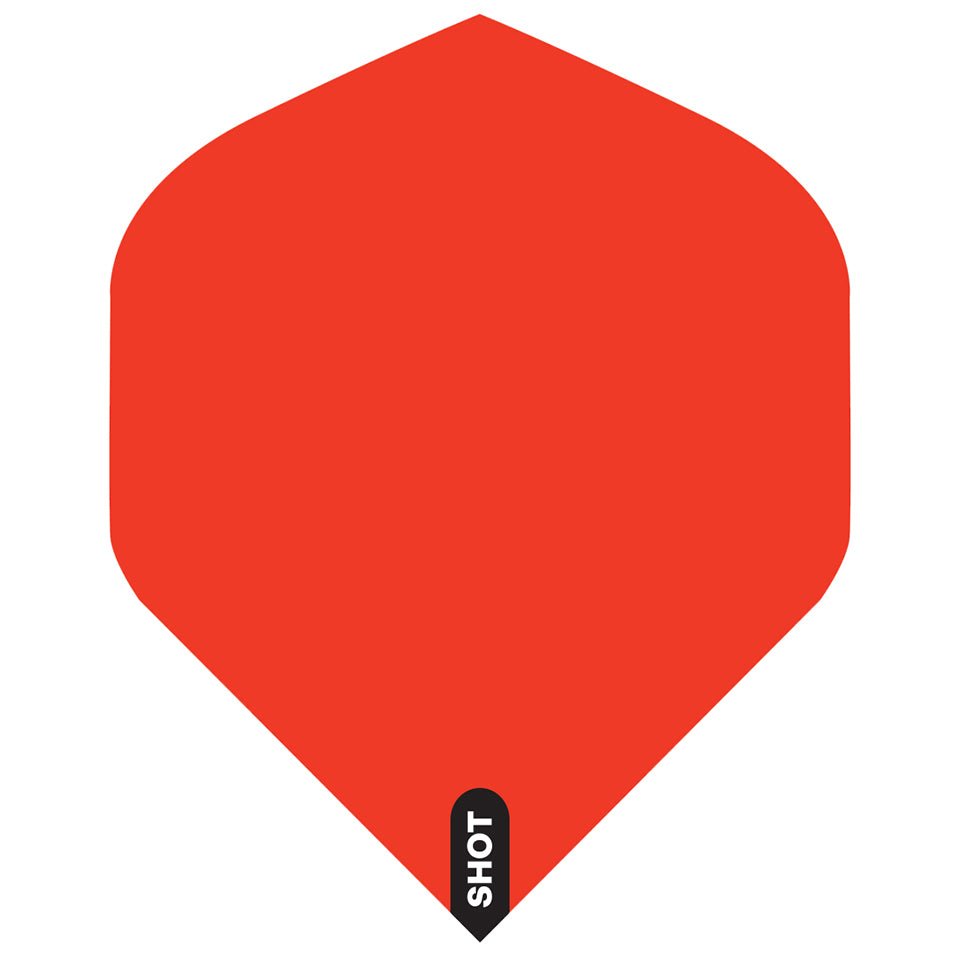 25-5498-r.jpg Shot Dart Flights - Standard Red - Image 1