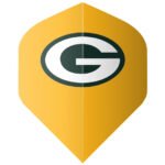 Shot Official Green Bay Packers Dart Flights - Standard Yellow