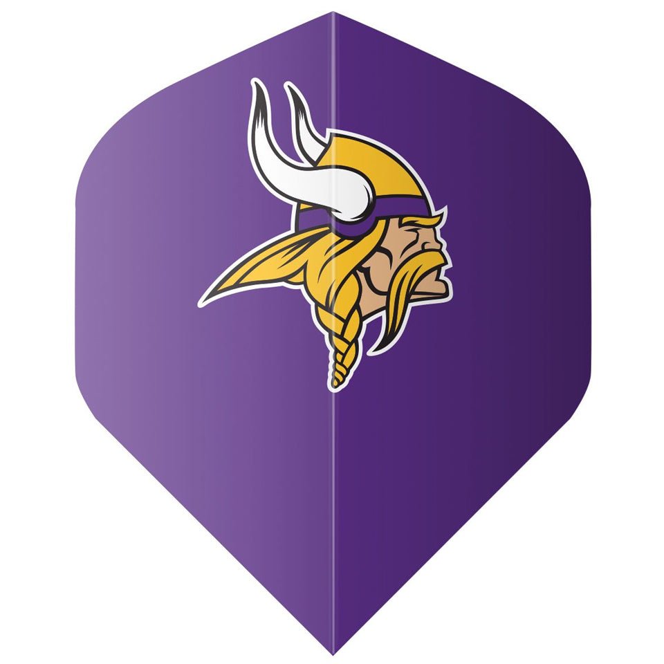 25-6024.jpg Shot Official Minnesota Vikings Dart Flights - Standard Purple - Image 1