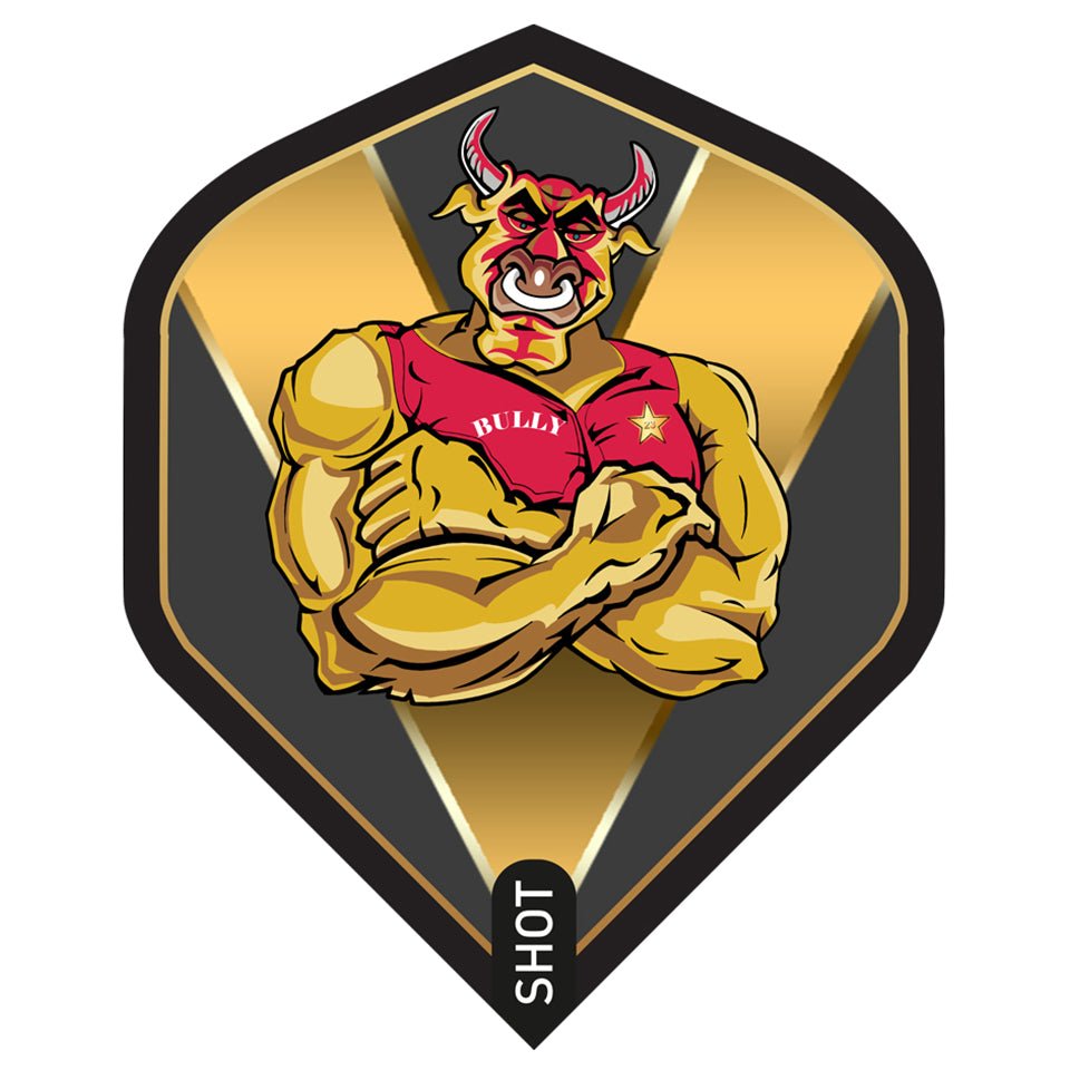 25-7543.jpg Shot Michael Smith Bully Boy Dart Flights - Standard Gold - Image 1