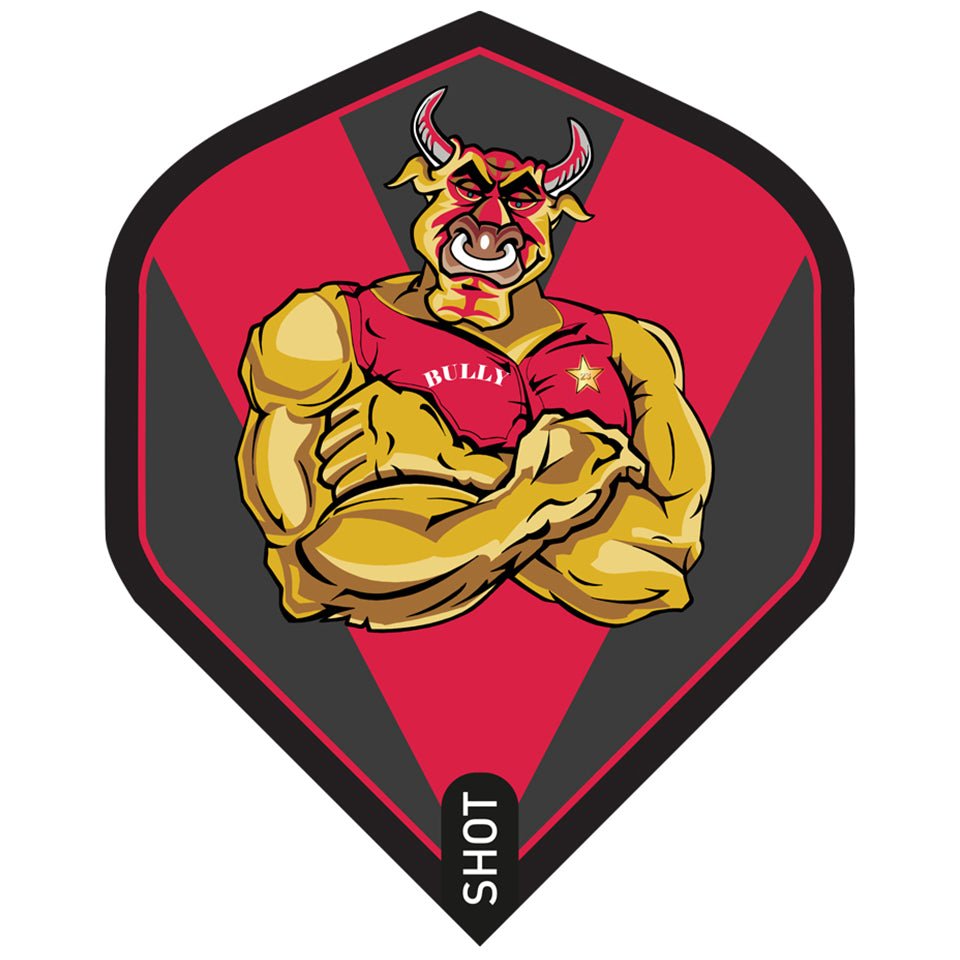 25-7544.jpg Shot Michael Smith Bully Boy Dart Flights - Standard Red - Image 1