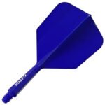Cuesoul Rost 77 Integrated Dart Flights - Big Wing Blue (L) 33mm