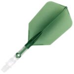 Cuesoul Rost T19 Integrated Dart Flights - Slim Green (L) 33mm