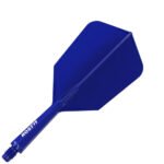Cuesoul Rost 77 Integrated Dart Flights - Slim Blue (M) 28mm
