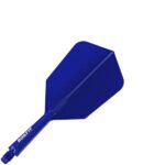 Cuesoul Rost 77 Integrated Dart Flights - Slim Blue (S) 23mm