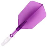 Cuesoul Rost T19 Integrated Dart Flights - Slim Purple (L) 33mm