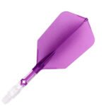 Cuesoul Rost T19 Integrated Dart Flights - Slim Purple (M) 28mm