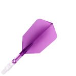 Cuesoul Rost T19 Integrated Dart Flights - Slim Purple (S) 23mm
