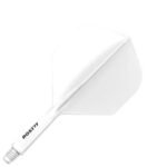 Cuesoul Rost 77 Integrated Dart Flights - Standard White (M) 28mm