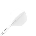 Cuesoul Rost 77 Integrated Dart Flights - Standard White (S) 23mm