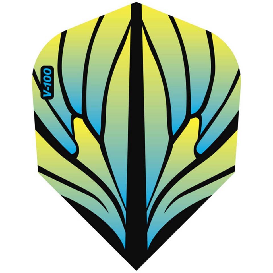 30-3526.jpg GLD Viper V-100 Dart Flights - Standard Blue & Yellow - Image 1