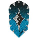 GLD Dimplex Dart Flights - Slim Black & Blue Diamond